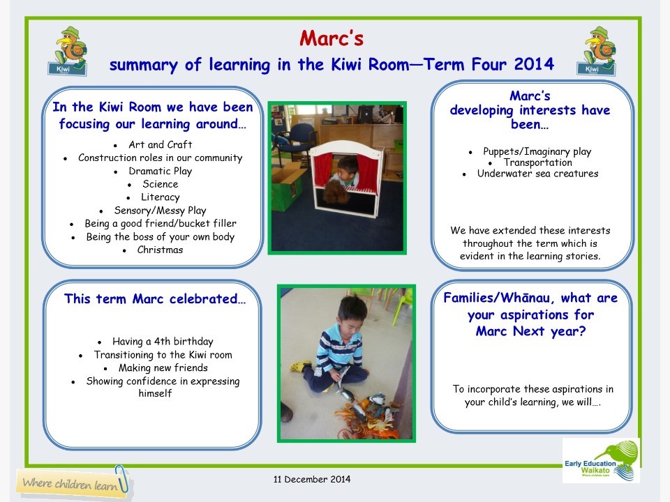 Marc’s summary of learning – Term four 2014 17 十二月 2014