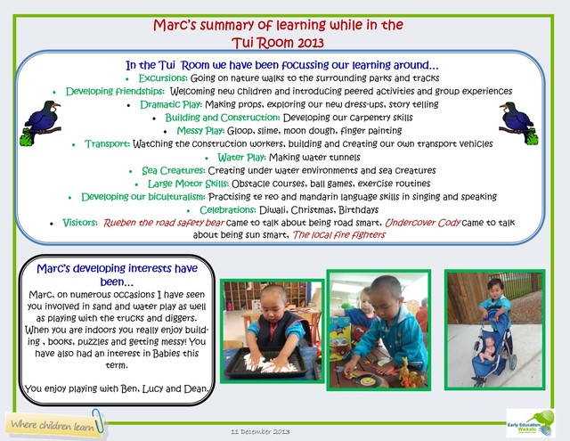 What has Marc been up to this term? 11 十二月 2013