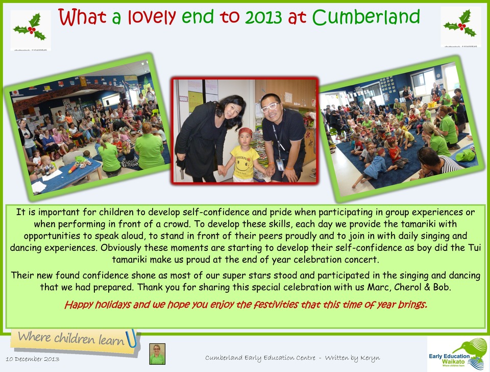 End of year celebration 17 十二月 2013